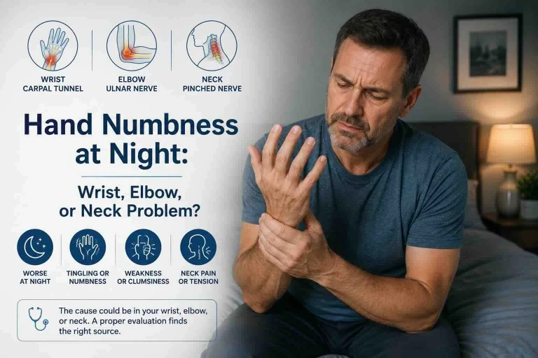 Hand Numbness at Night: Is the Problem in Your Wrist, Elbow, or Neck?