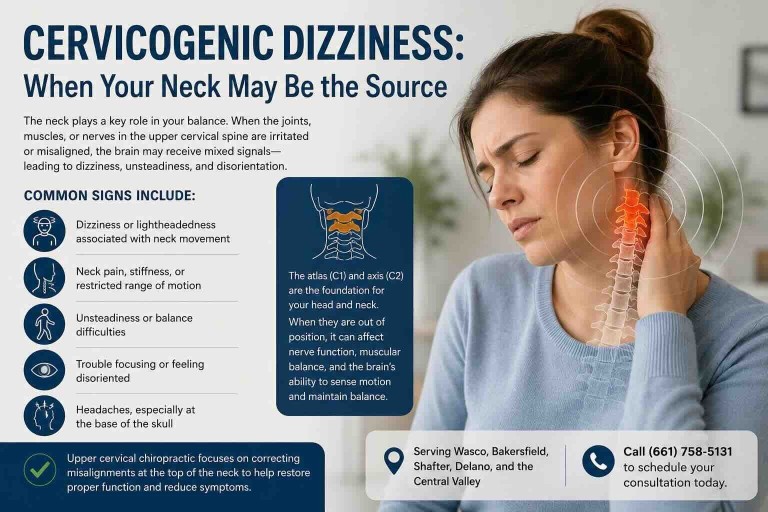 Cervicogenic Dizziness and Upper Cervical Chiropractic in Wasco, CA